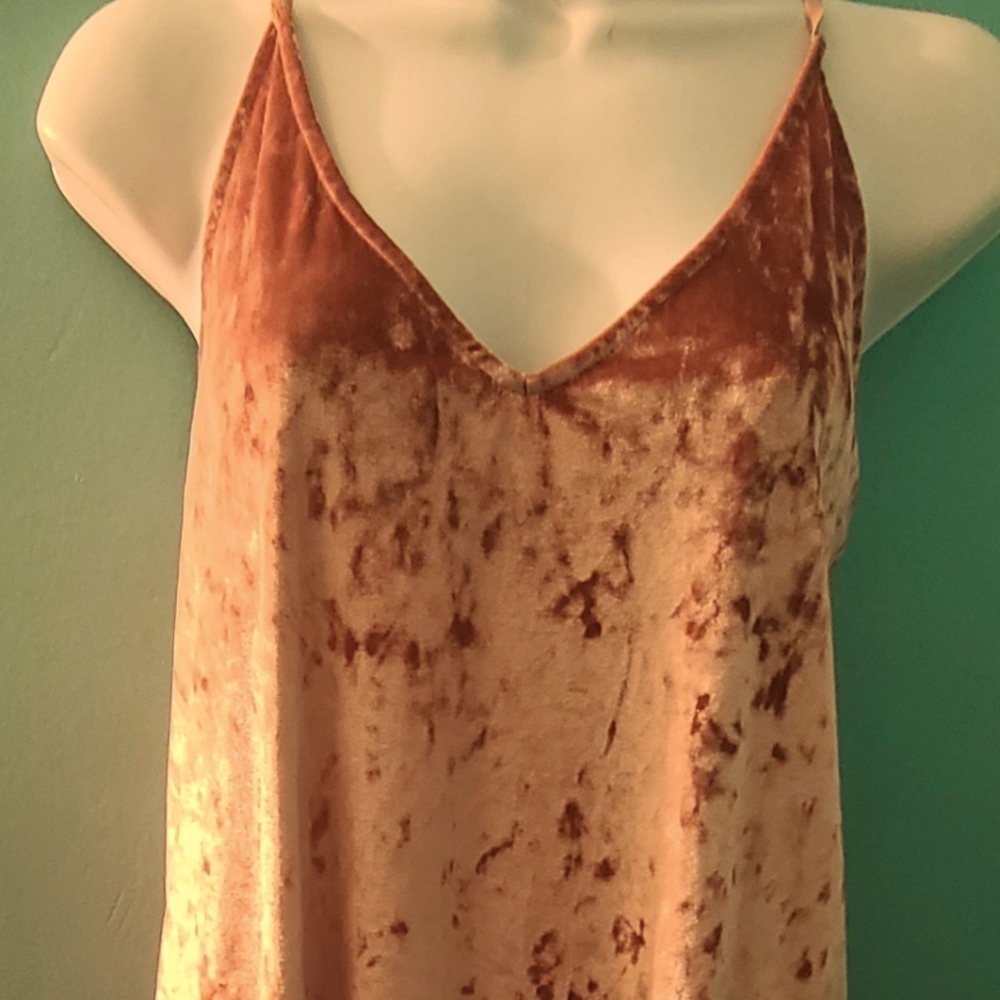 Chelsea crushed velvet look tank Dress. SIZE SMALL